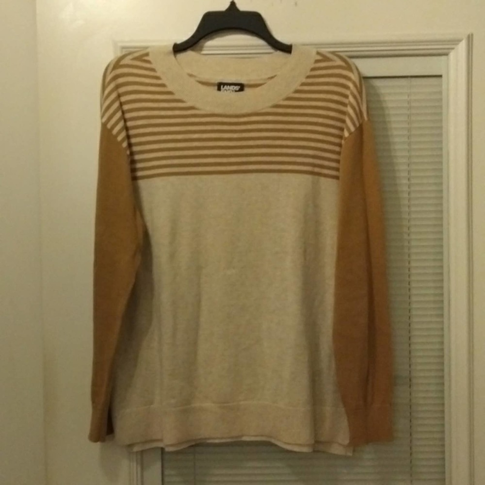 Lands End soft cotton sweater size medium